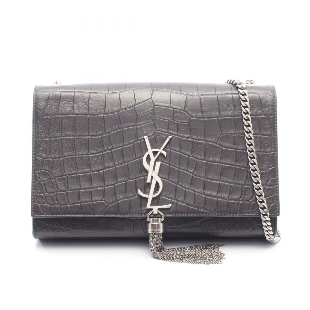 Saint Laurent Paris Shoulder Bag Kate Monogram Croco