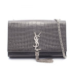 Saint Laurent Paris Shoulder Bag Kate Monogram Croco