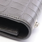 Saint Laurent Paris Shoulder Bag Kate Monogram Croco — view 8