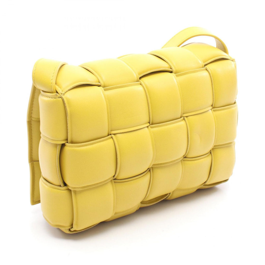Bottega Veneta Shoulder Bag Padded Cassette Small Yellow Leather — view 2