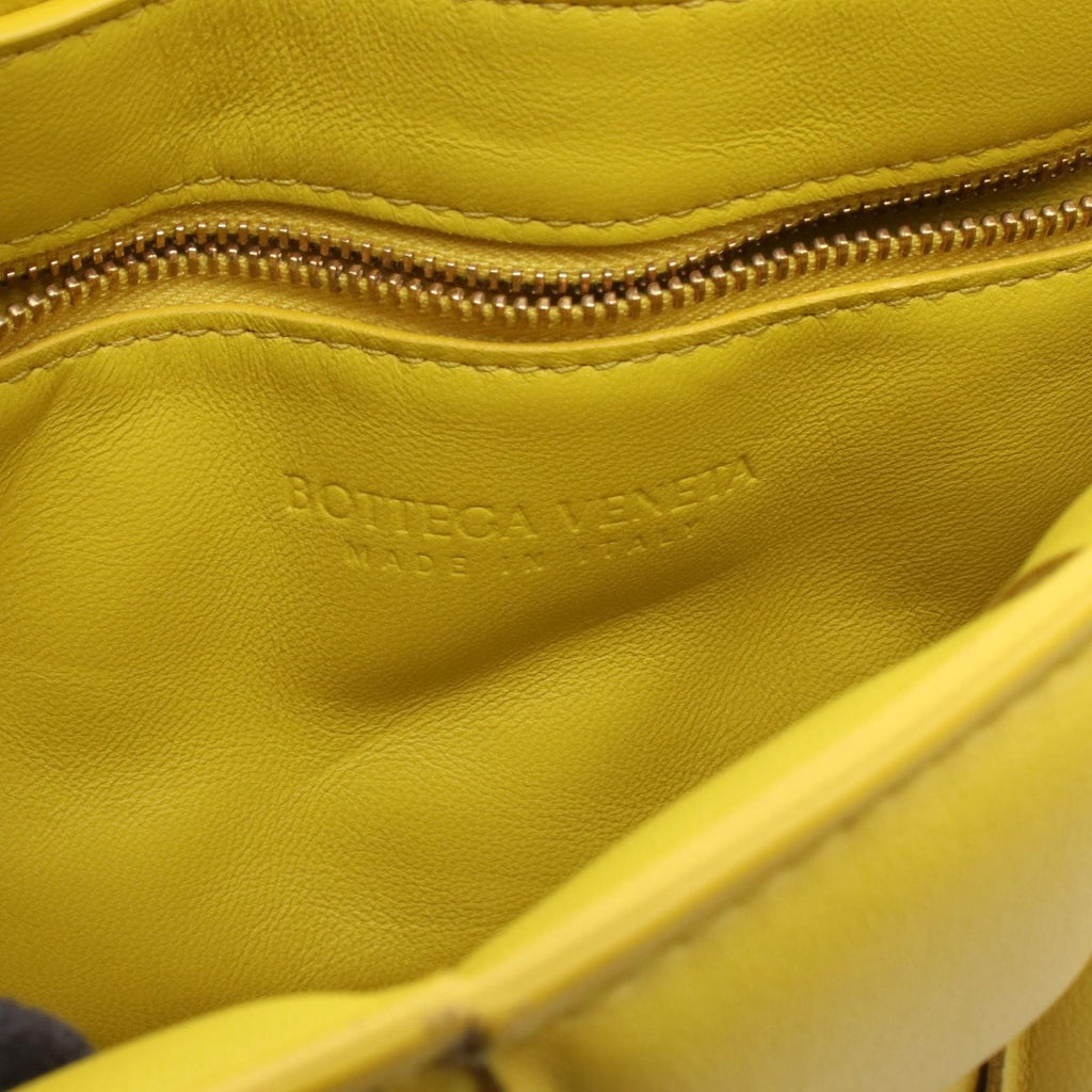 Bottega Veneta Shoulder Bag Padded Cassette Small Yellow Leather — view 4
