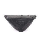 Prada Shoulder Bag Vitello Daino Triangle Black Leather