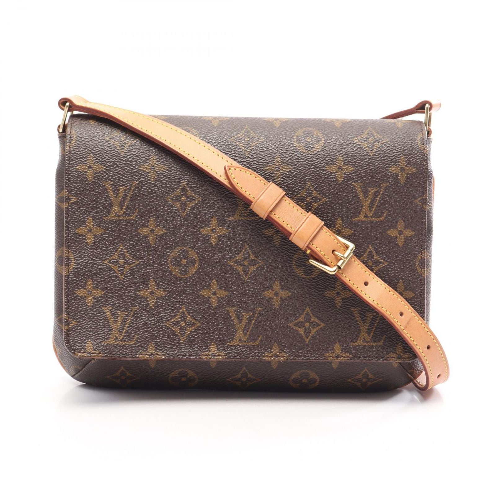 Louis Vuitton Shoulder Bag Musette Tango Short Strap Monogram Canvas Leather