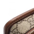 Gucci Shoulder Bag Interlocking GG Supreme Beige Brown Canvas Leather — view 7