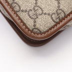 Gucci Shoulder Bag Interlocking GG Supreme Beige Brown Canvas Leather — view 5