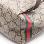 Gucci Backpack Children's GG Supreme Kim Seung Yeon Flower Print Beige Brown — view 6
