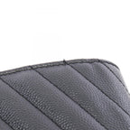 Saint Laurent Paris Shoulder Bag Monogram Envelope Black Leather Cassandra — view 7