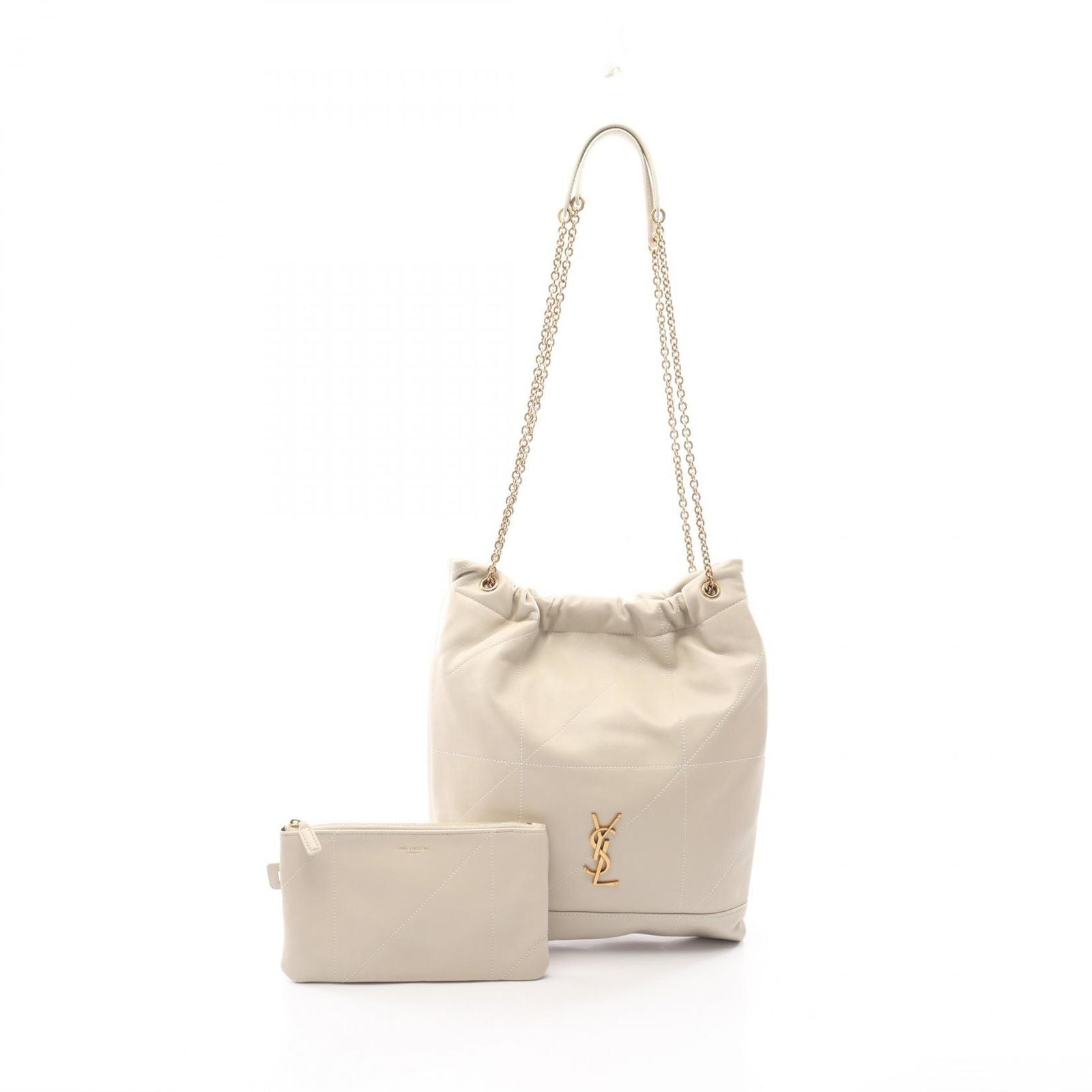 Saint Laurent Paris Shoulder Bag Jamie Ivory Leather