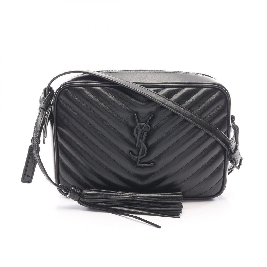 Saint Laurent Paris Shoulder Bag Lou Black Leather