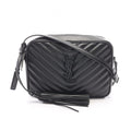 Saint Laurent Paris Shoulder Bag Lou Black Leather