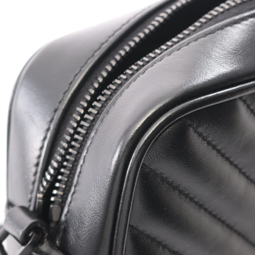 Saint Laurent Paris Shoulder Bag Lou Black Leather — view 7