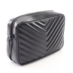 Saint Laurent Paris Shoulder Bag Lou Black Leather — view 2