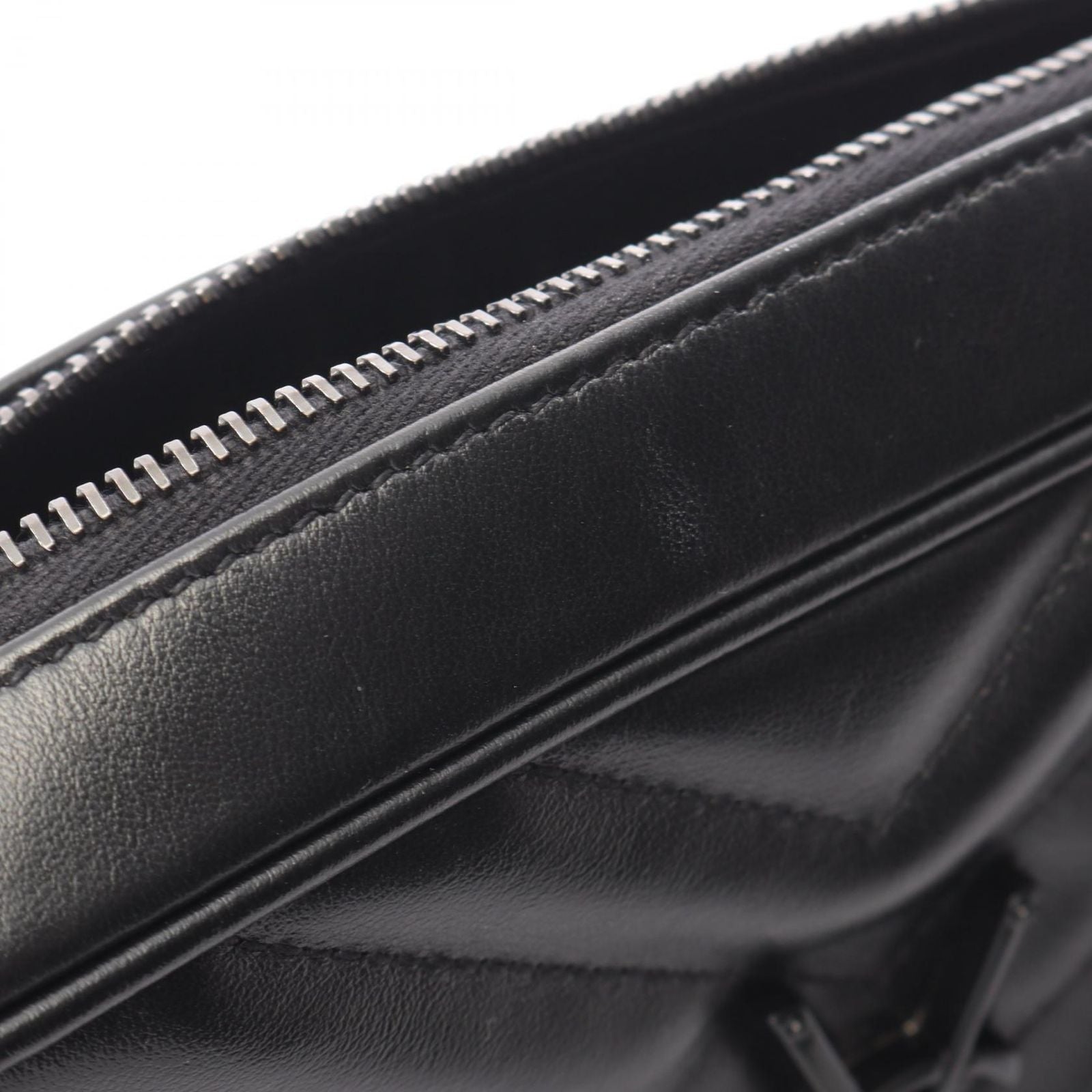 Saint Laurent Paris Shoulder Bag Lou Black Leather — view 6