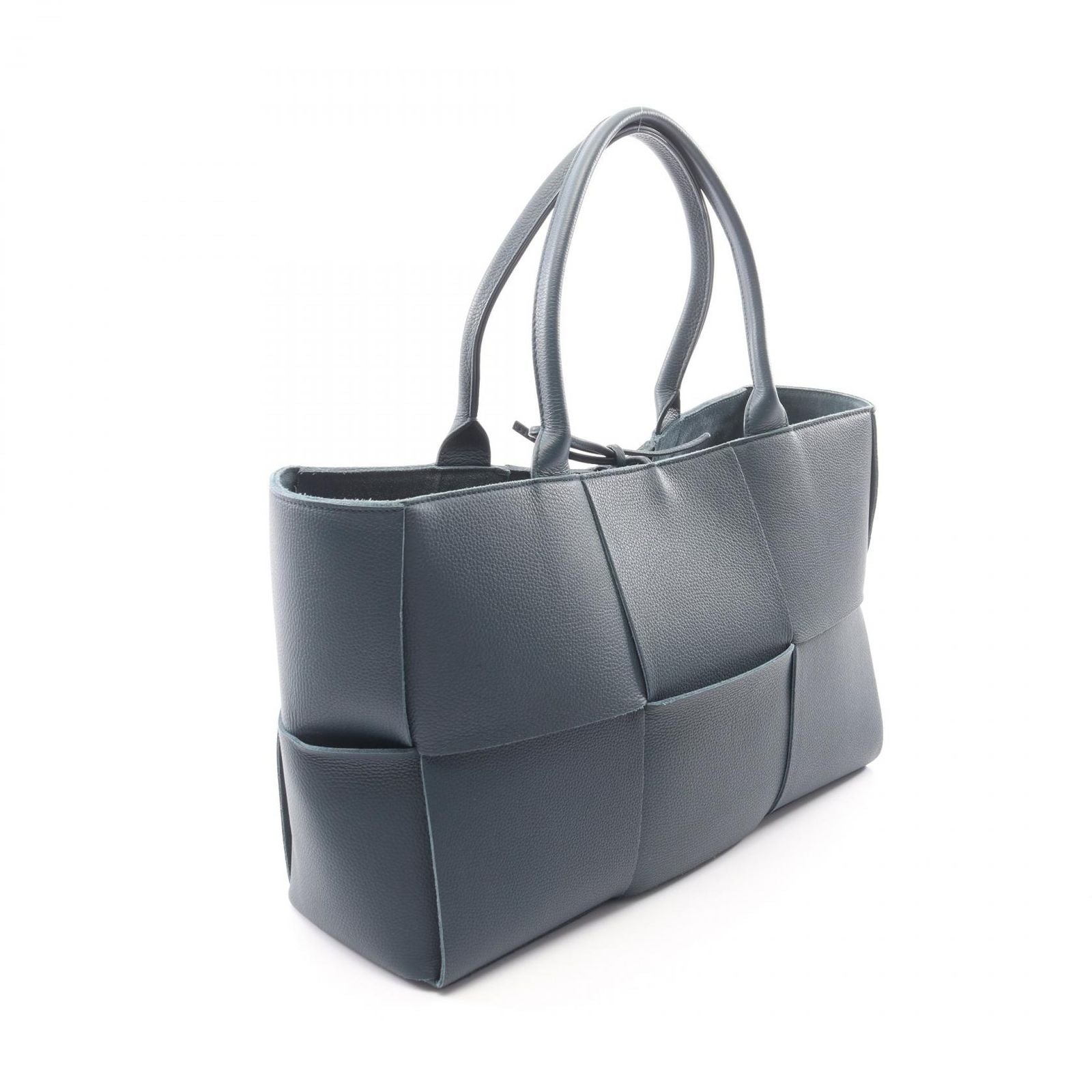 Bottega Veneta Tote Bag Arco Maxi Intrecciato Navy Leather — view 2