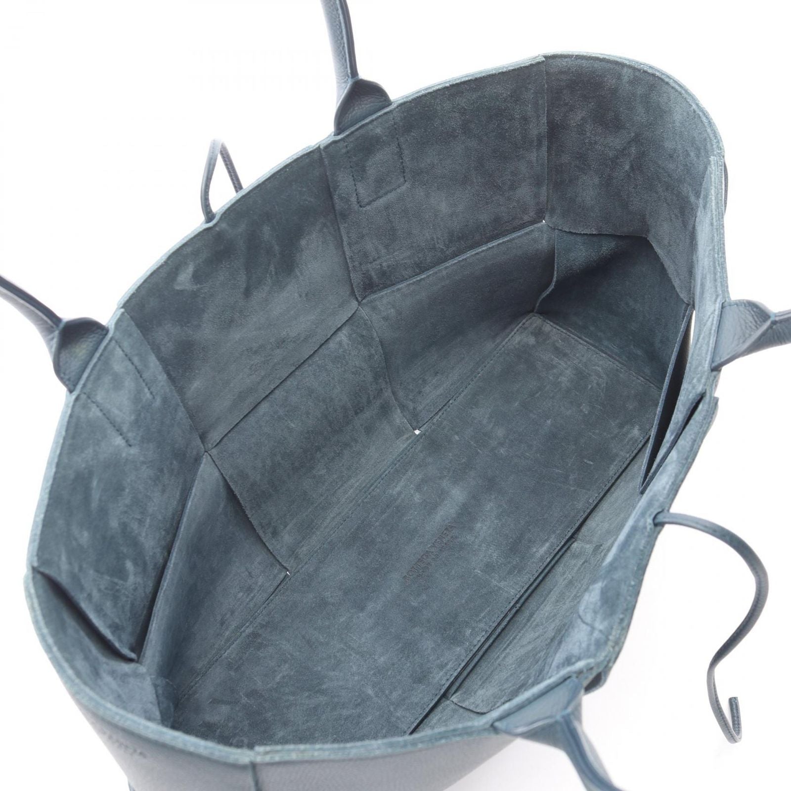 Bottega Veneta Tote Bag Arco Maxi Intrecciato Navy Leather — view 3