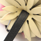 Fendi Charm Fruit Pink Yellow Black Leather Pineapple Bag — view 6
