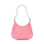 Prada Shoulder Bag Cles Pink Leather