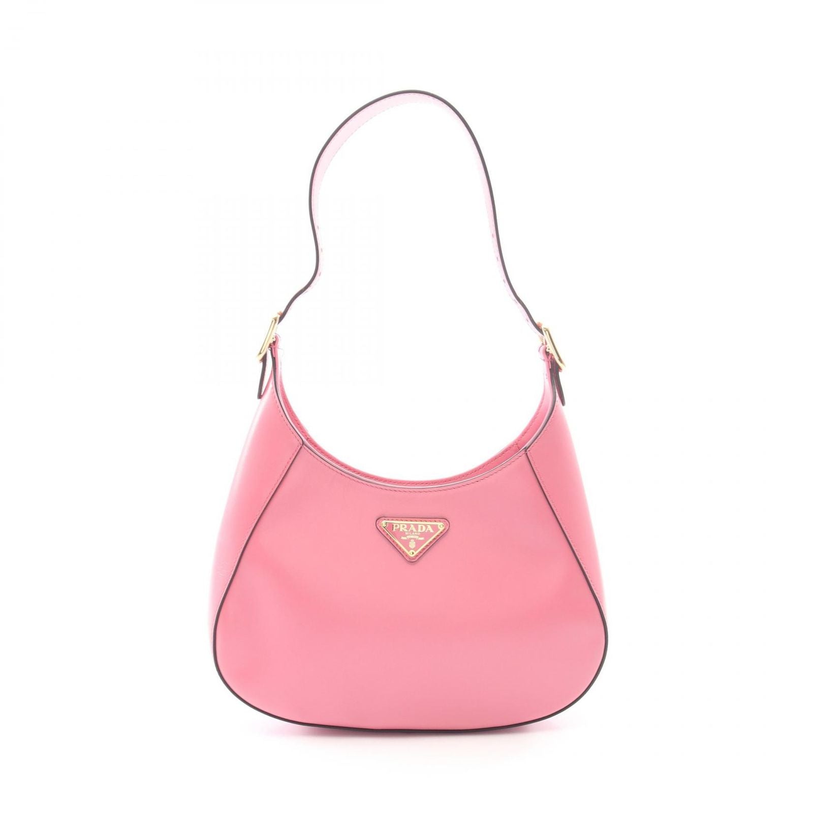 Prada Shoulder Bag Cles Pink Leather
