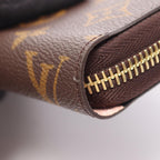 Louis Vuitton Round Wallet Zippy Monogram Rose Ballerine Canvas Leather — view 5