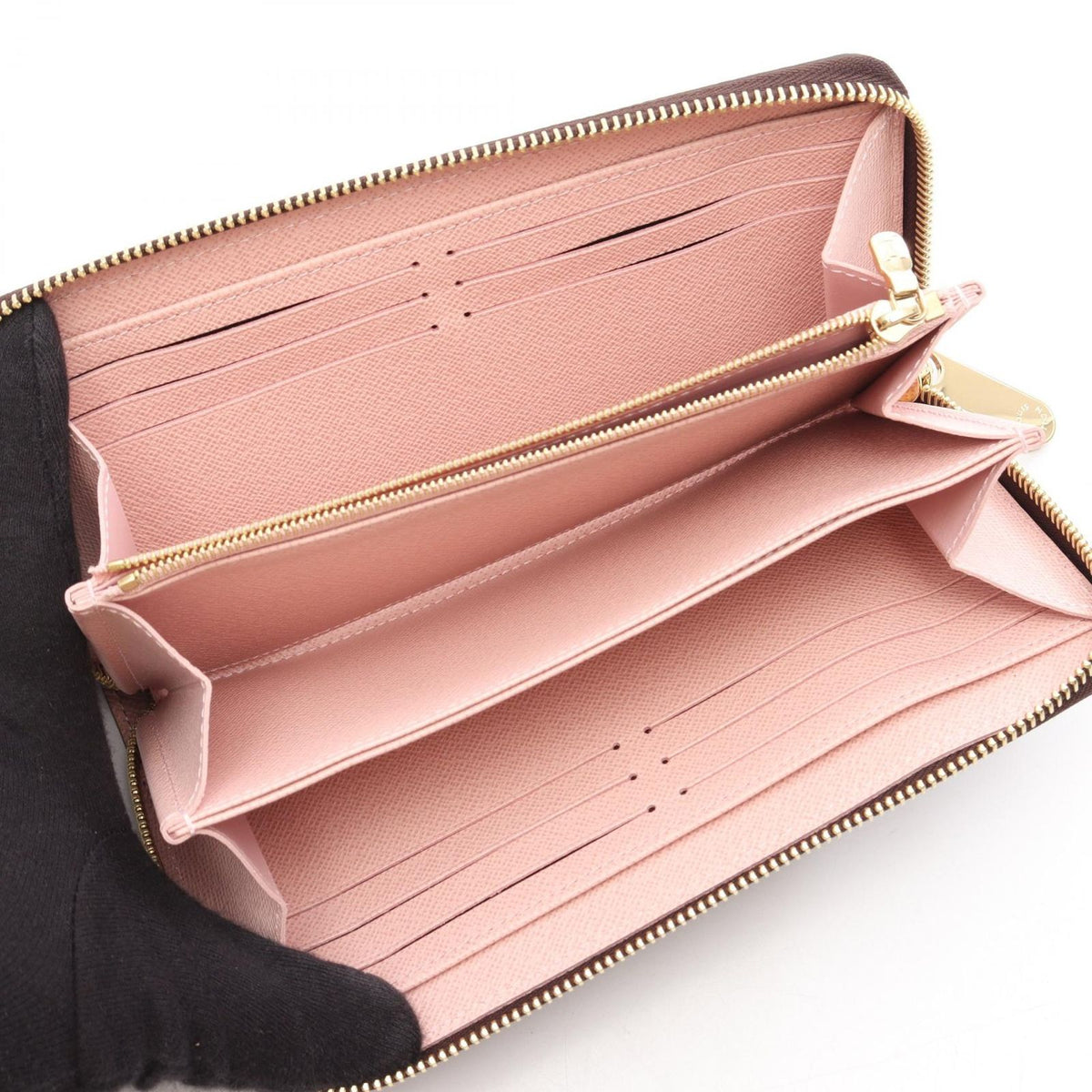 Louis Vuitton Round Wallet Zippy Monogram Rose Ballerine Canvas Leather — view 3
