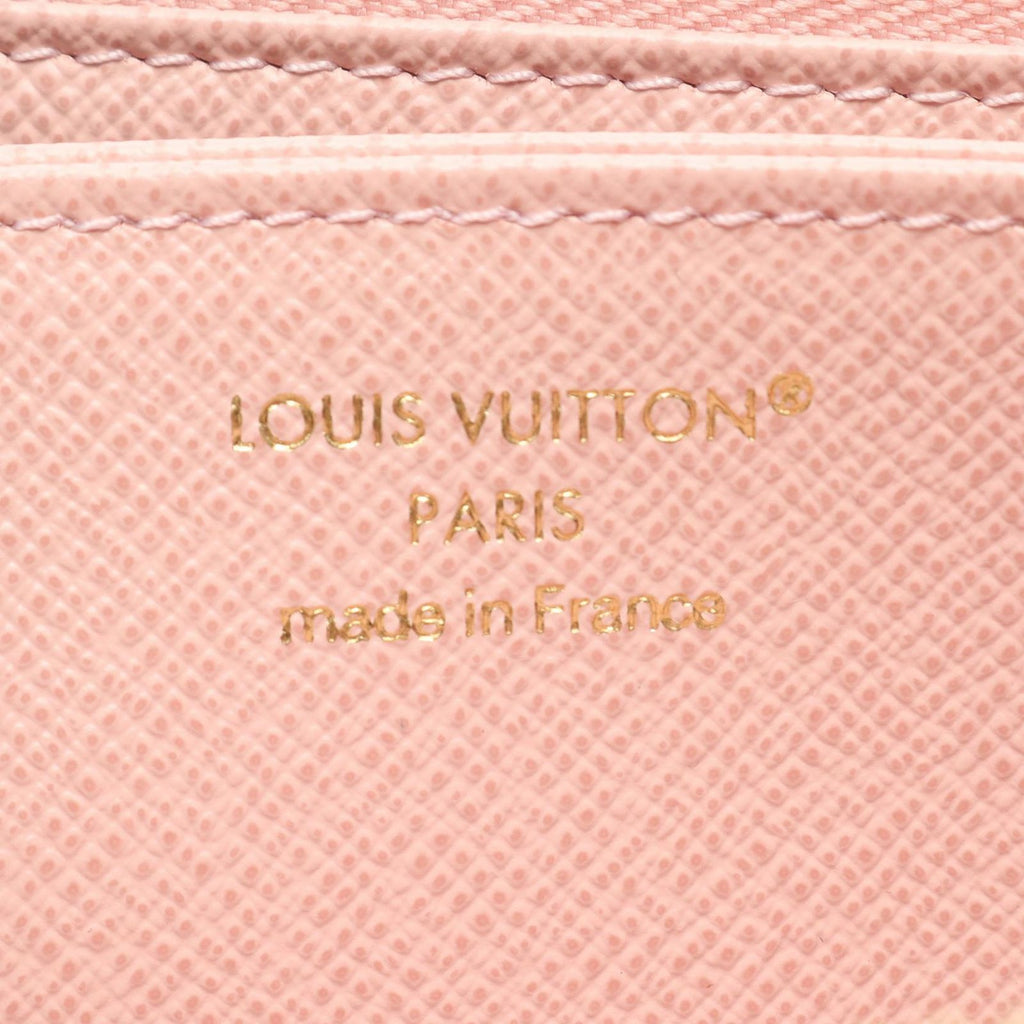 Louis Vuitton Round Wallet Zippy Monogram Rose Ballerine Canvas Leather — view 4