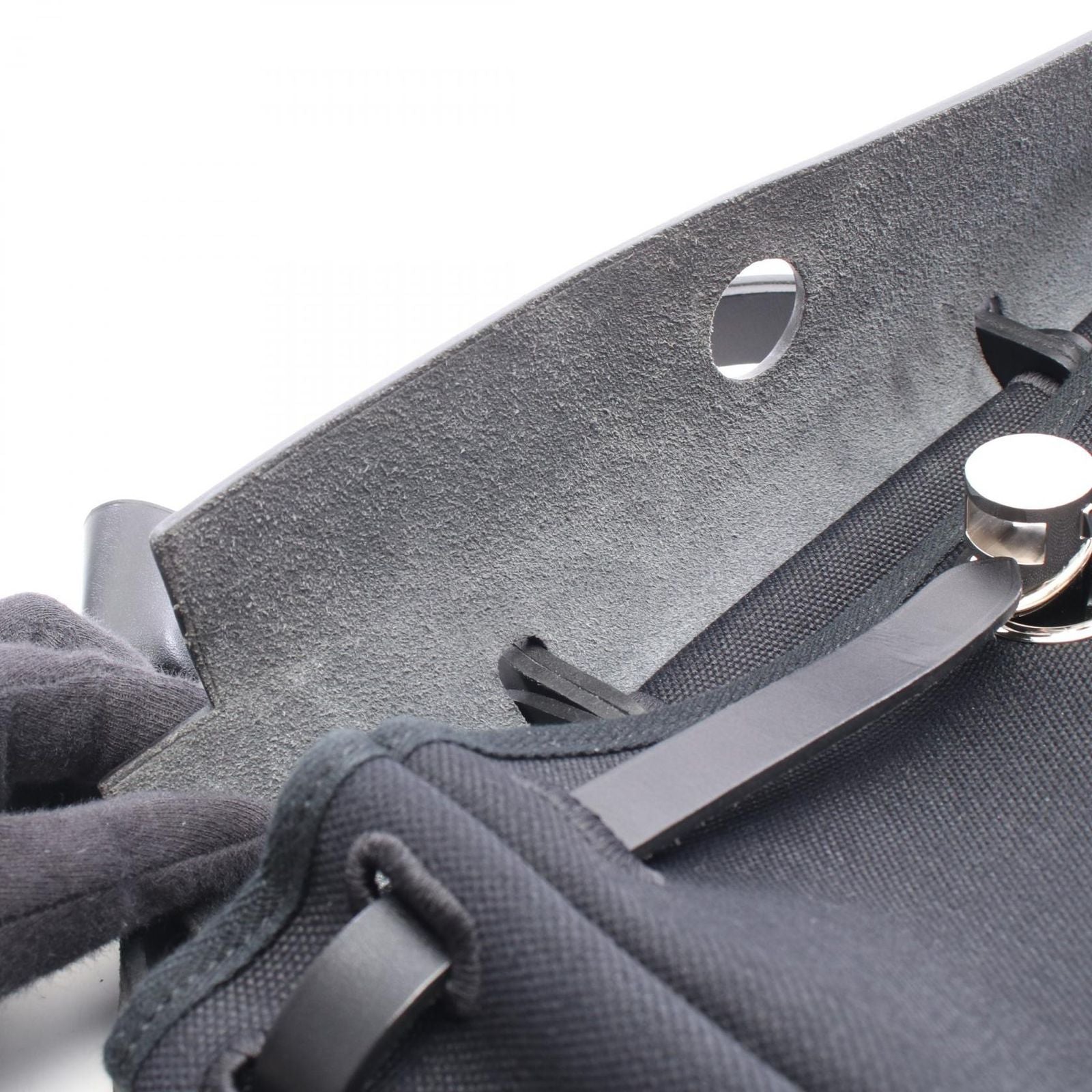 Hermes Herbag Zip PM Letourne 2-Way Black Canvas Leather Alebag Handbag — view 6
