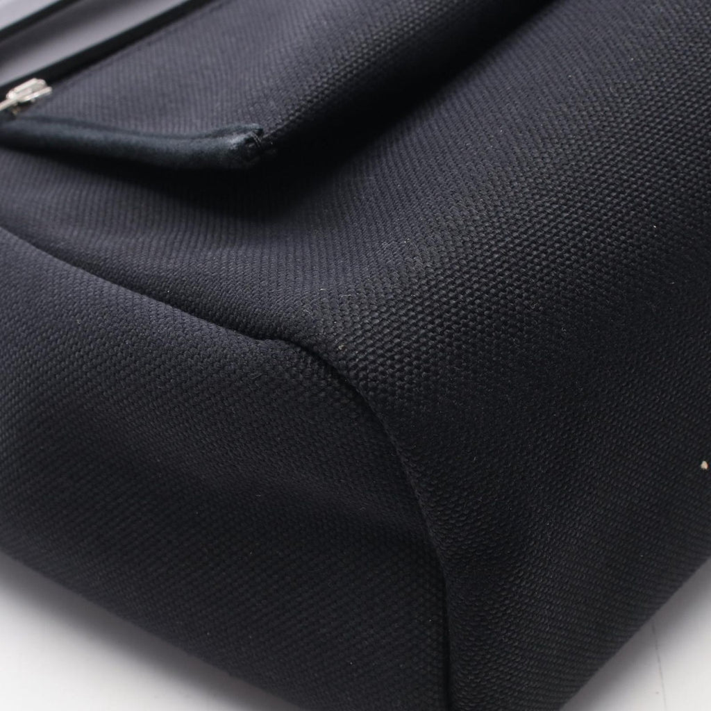 Hermes Herbag Zip PM Letourne 2-Way Black Canvas Leather Alebag Handbag — view 8