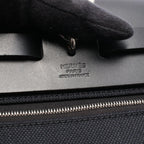Hermes Herbag Zip PM Letourne 2-Way Black Canvas Leather Alebag Handbag — view 4