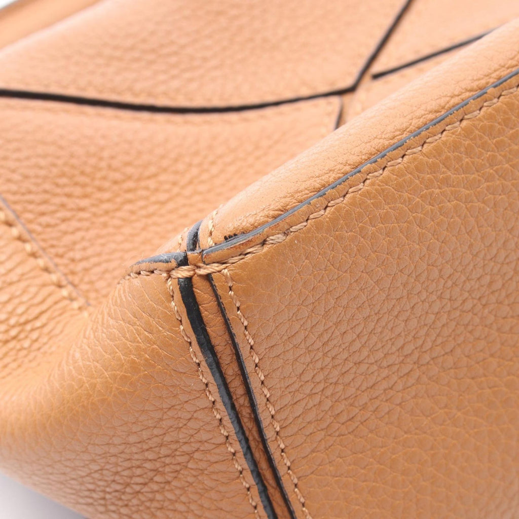 Loewe Puzzle Edge Mini 2-Way Brown Leather Bag — view 7