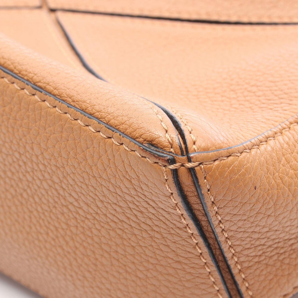 Loewe Puzzle Edge Mini 2-Way Brown Leather Bag — view 6