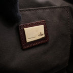 Fendi Tote Bag Zucchino Beige Brown Canvas Leather — view 4