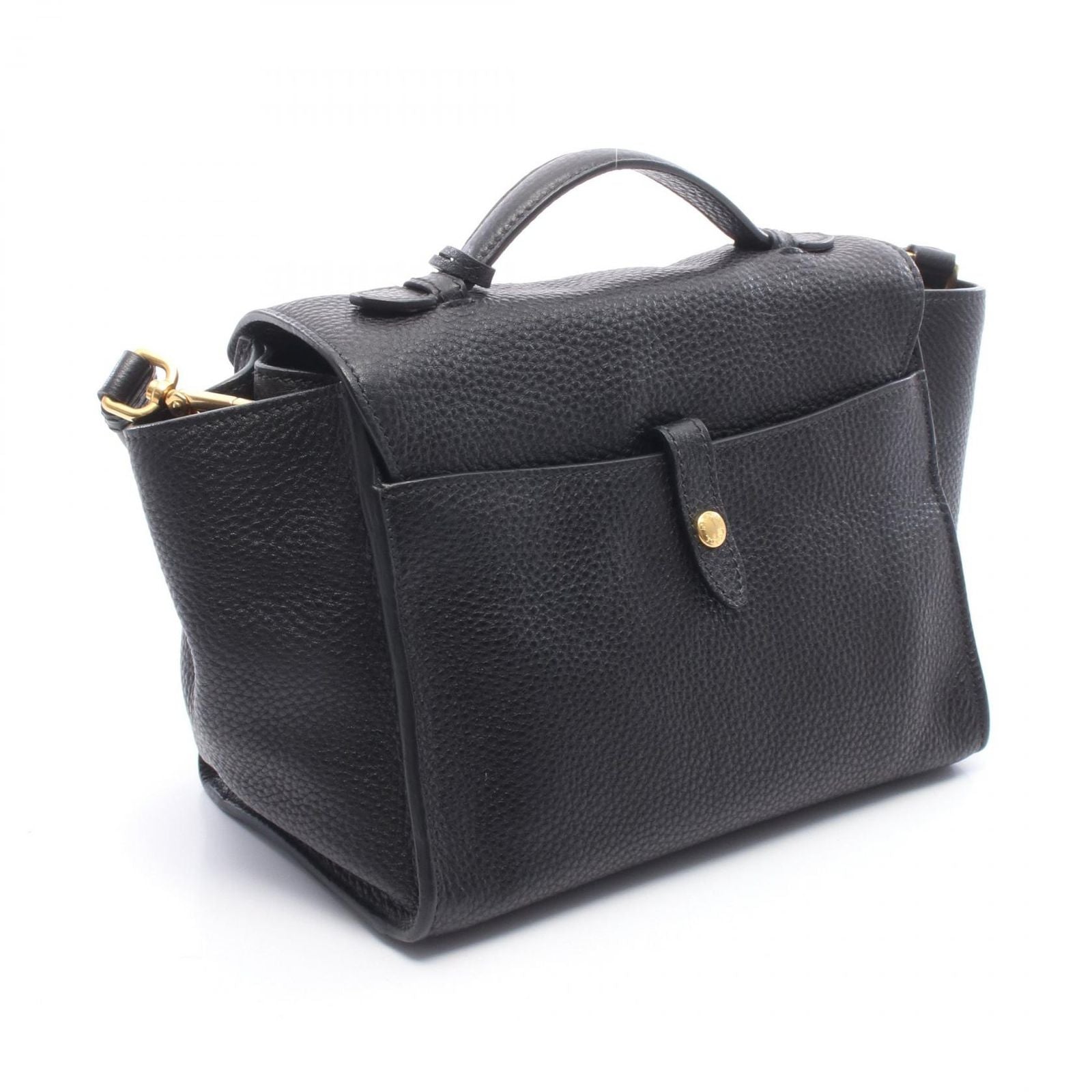 Prada Vitello Daino 2-Way Black Leather Handbag — view 2