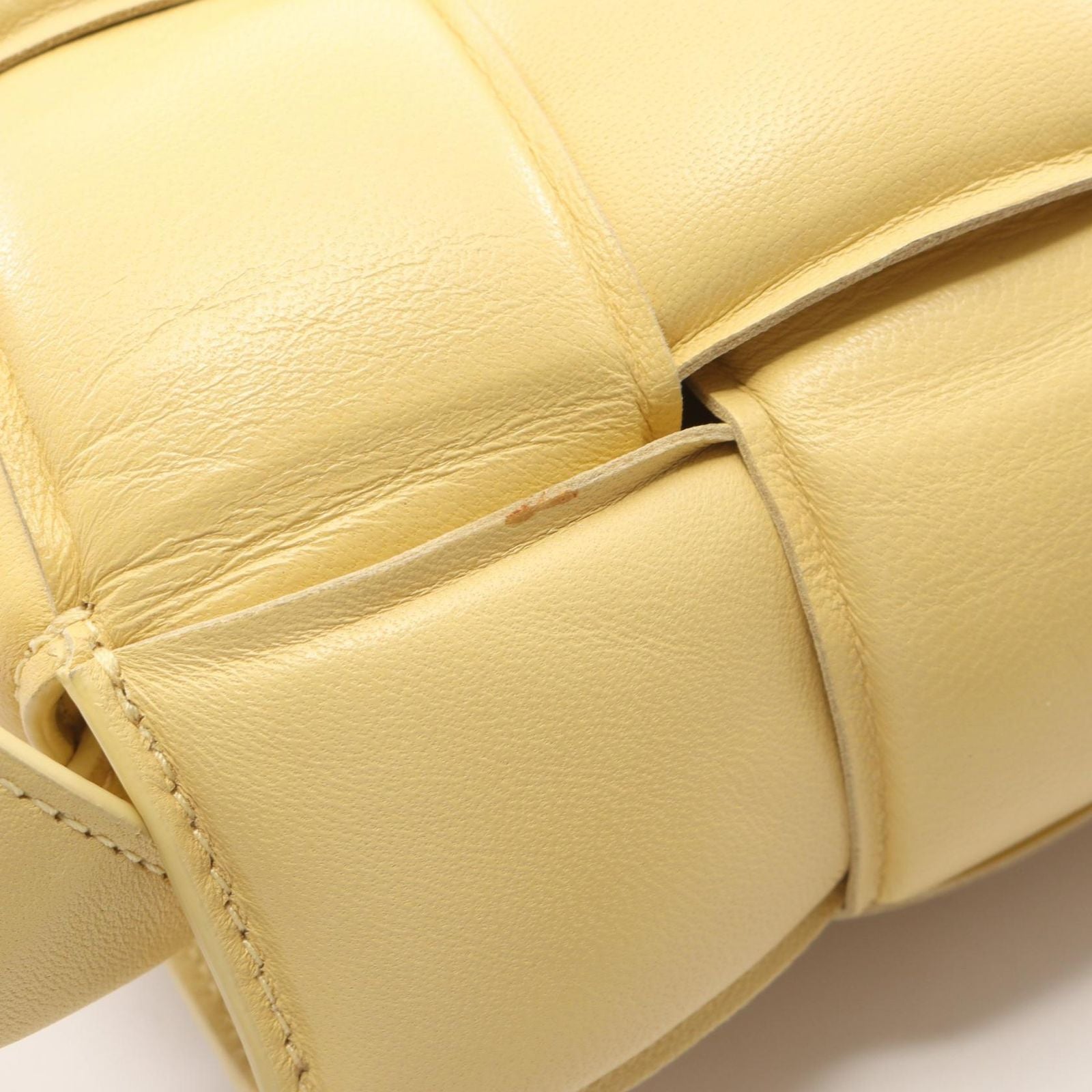 Bottega Veneta Shoulder Bag Padded Cassette Yellow Leather — view 8