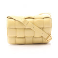 Bottega Veneta Shoulder Bag Padded Cassette Yellow Leather
