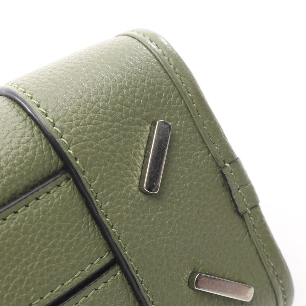 Loewe Amazona 23 2-Way Green Leather Handbag — view 6