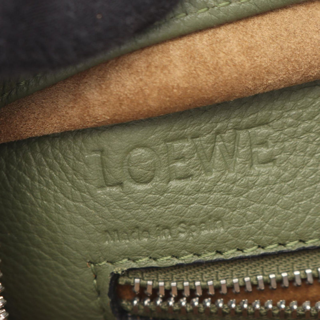Loewe Amazona 23 2-Way Green Leather Handbag — view 4
