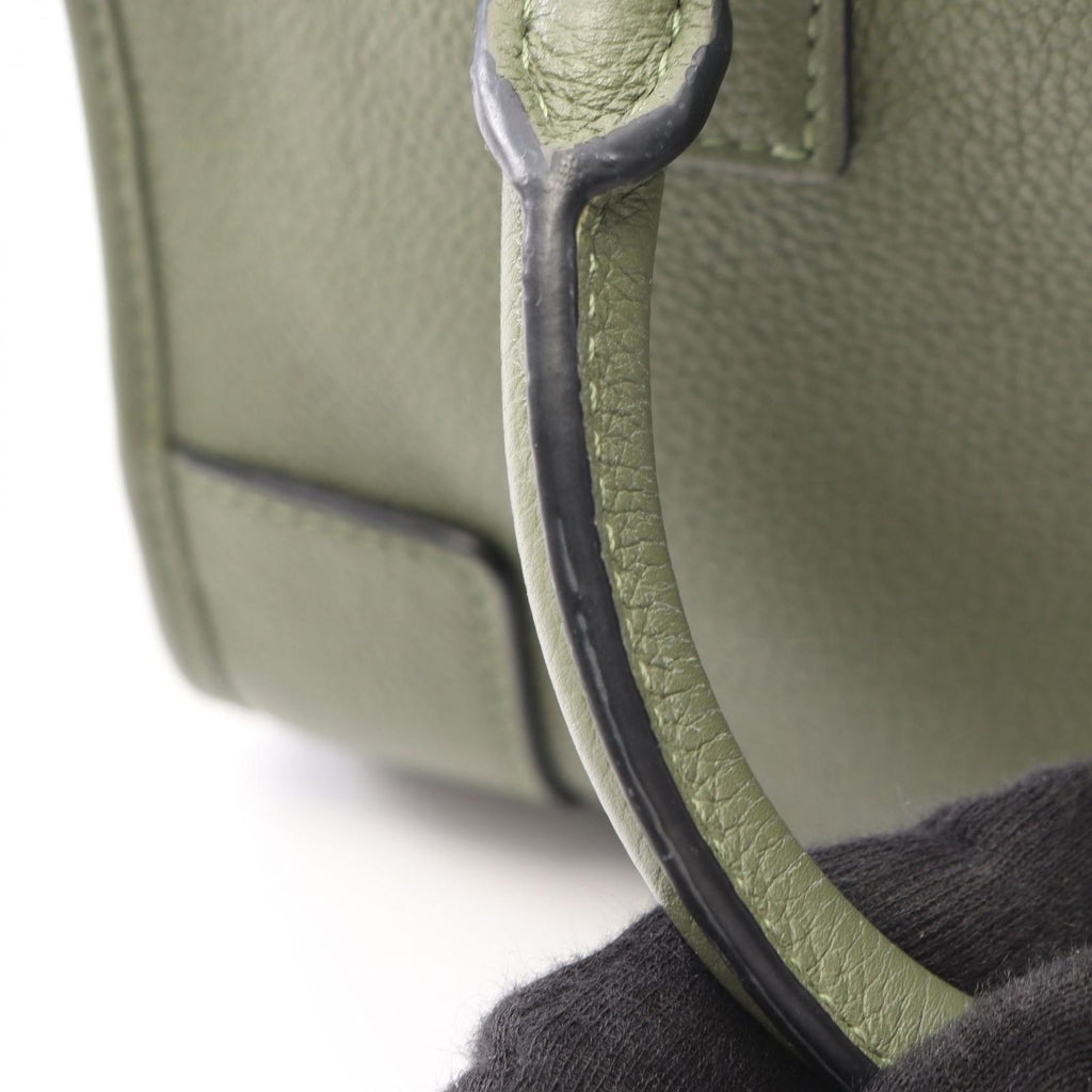 Loewe Amazona 23 2-Way Green Leather Handbag — view 5