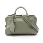 Loewe Amazona 23 2-Way Green Leather Handbag