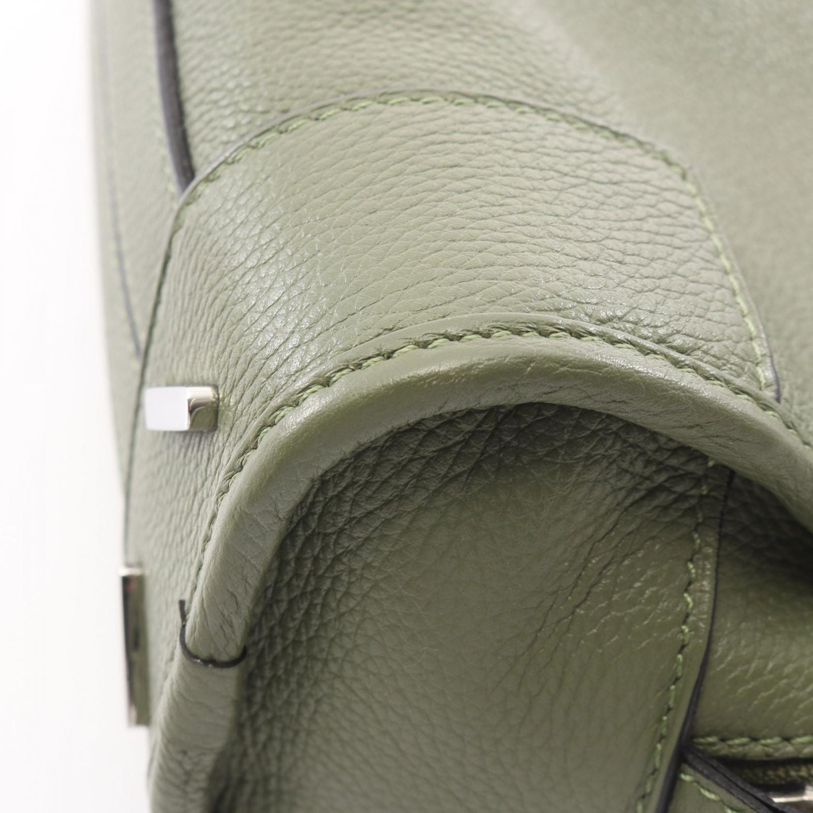 Loewe Amazona 23 2-Way Green Leather Handbag — view 7