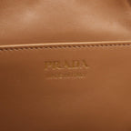 Prada Shoulder Bag Demi Lune Large Beige Leather — view 4