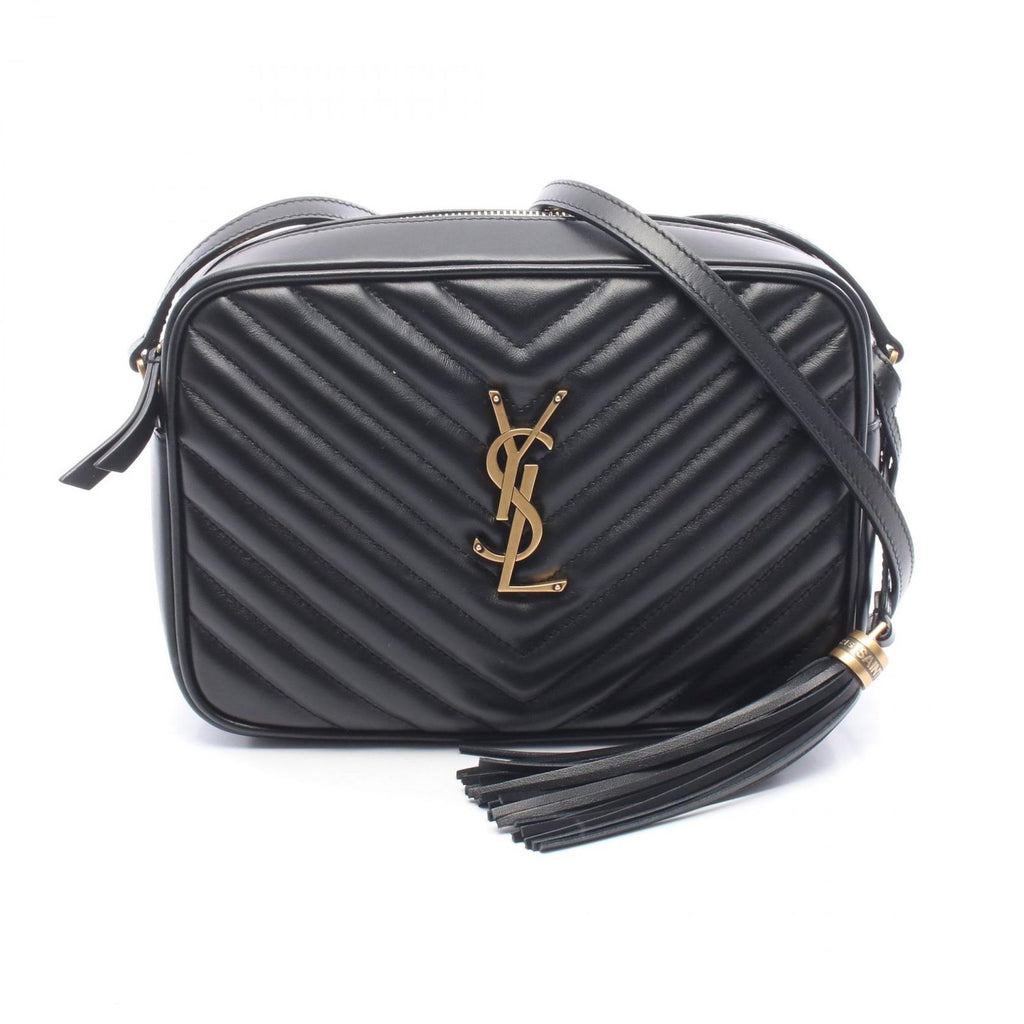 Saint Laurent Paris Shoulder Bag Lou Black Leather