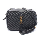 Saint Laurent Paris Shoulder Bag Lou Black Leather