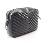 Saint Laurent Paris Shoulder Bag Lou Black Leather — view 2