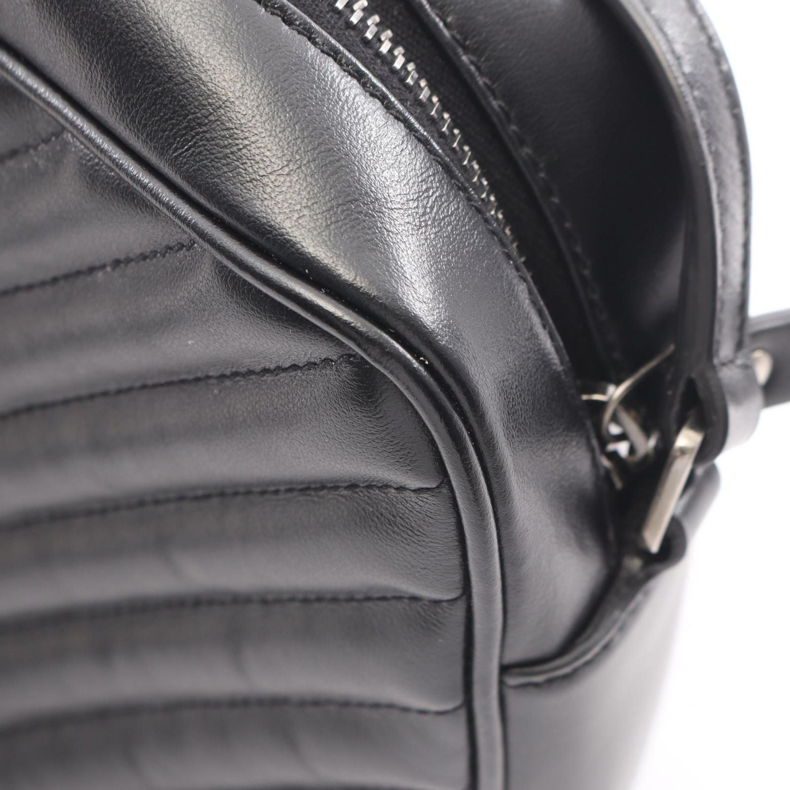 Saint Laurent Paris Shoulder Bag Lou Black Leather — view 5