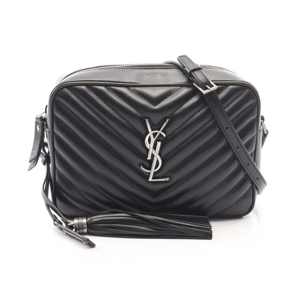 Saint Laurent Paris Shoulder Bag Lou Black Leather