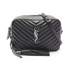 Saint Laurent Paris Shoulder Bag Lou Black Leather