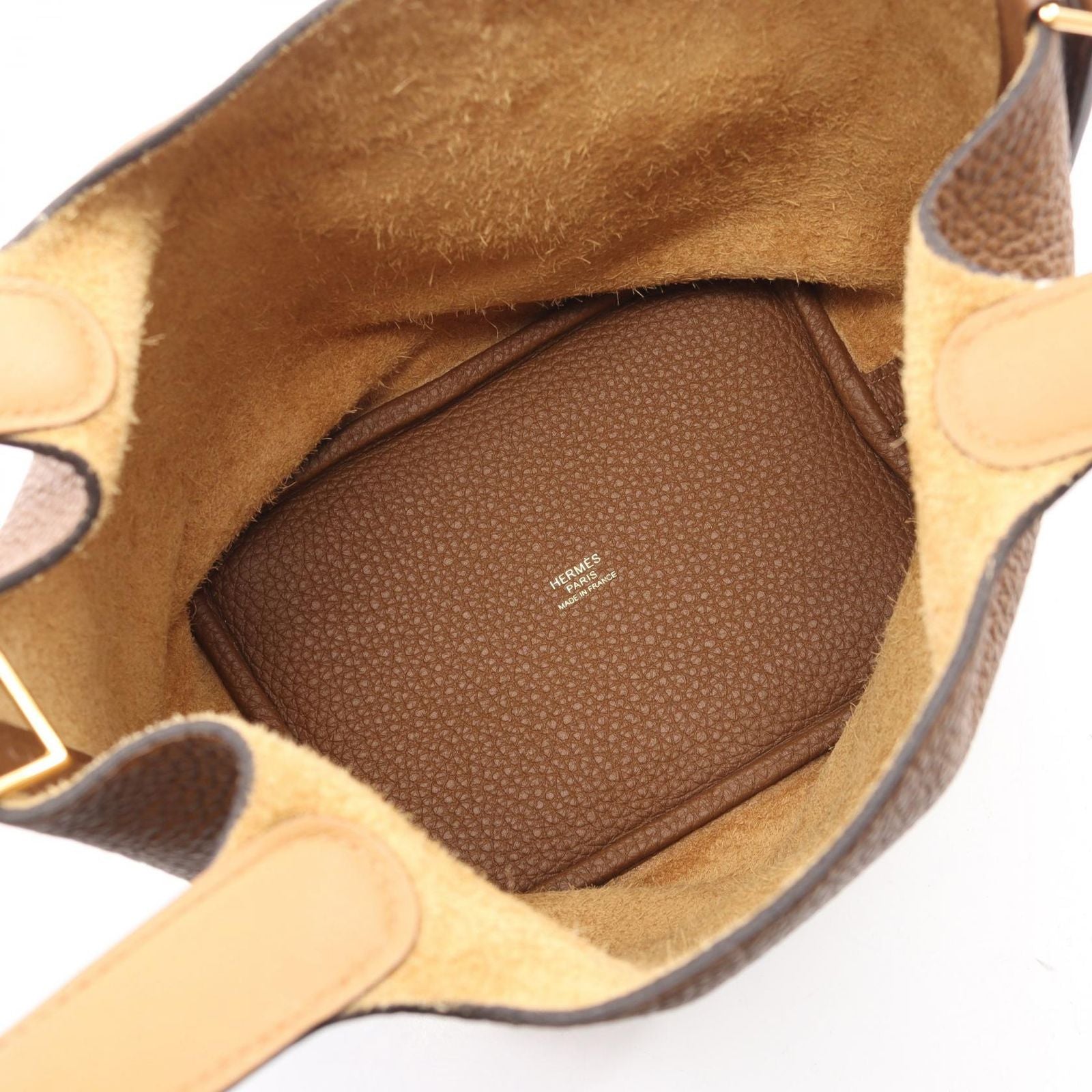 Hermes Picotin Lock PM Eclat Arzan Biscuit Leather Handbag — view 3