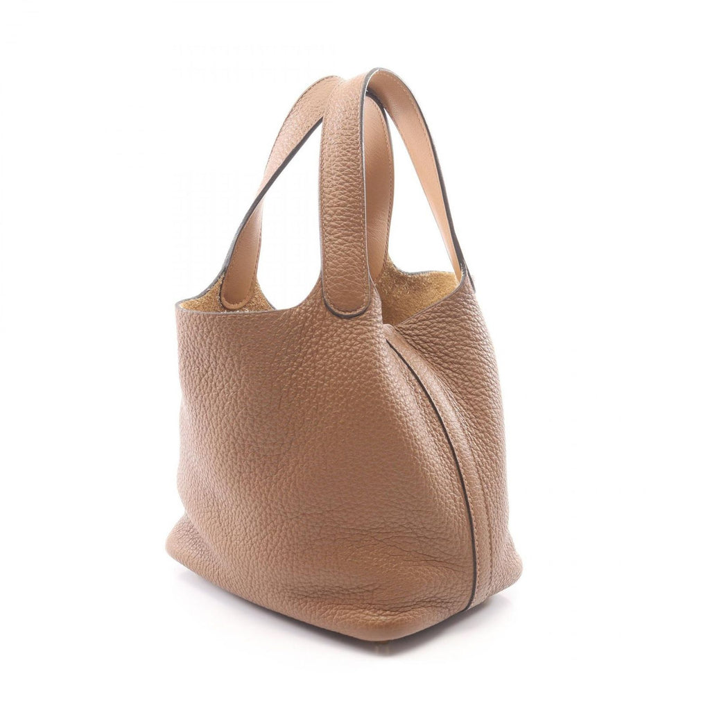 Hermes Picotin Lock PM Eclat Arzan Biscuit Leather Handbag — view 2