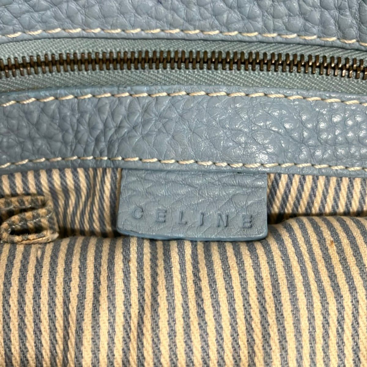 Celine Handbag Light Blue Leather — view 8