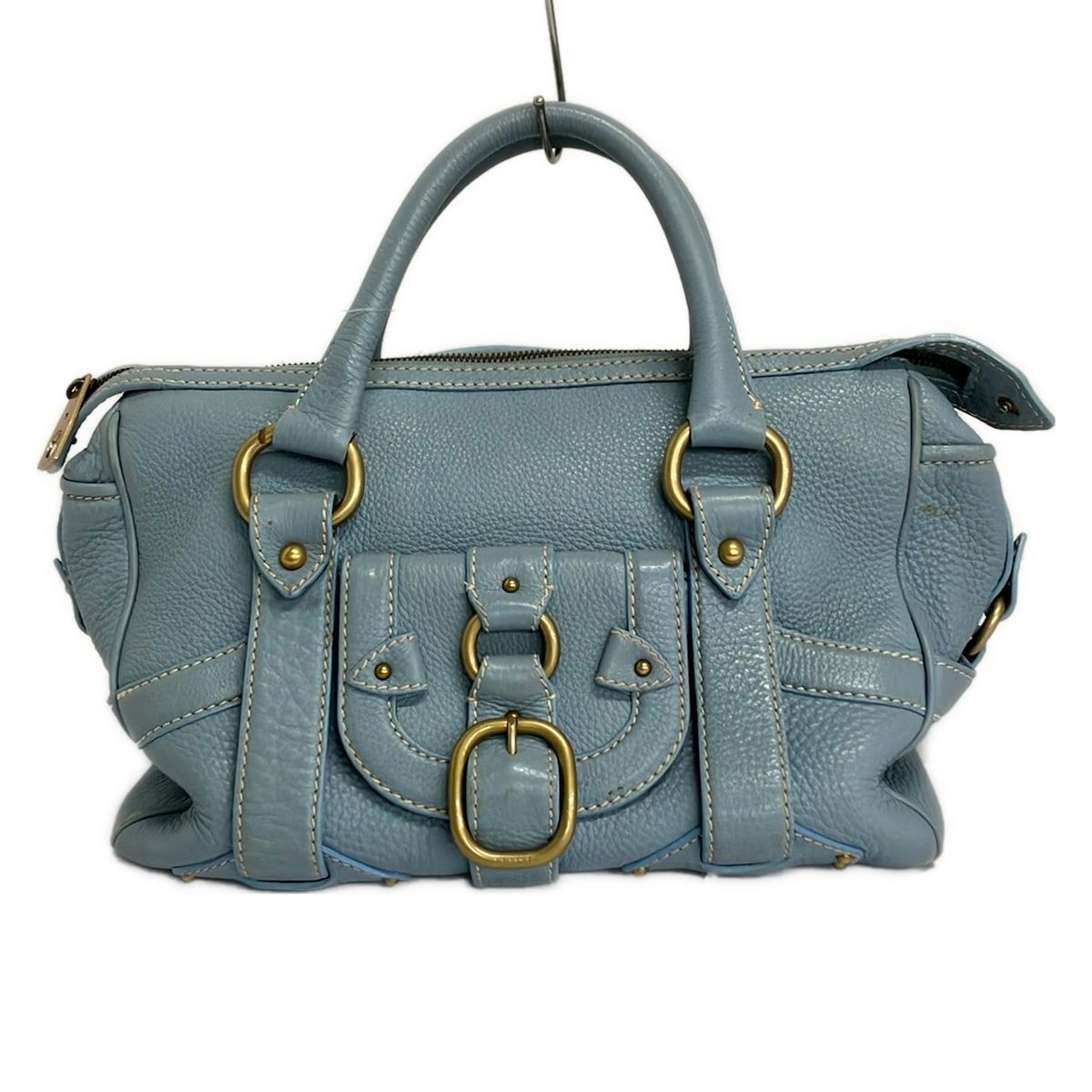 Celine Handbag Light Blue Leather